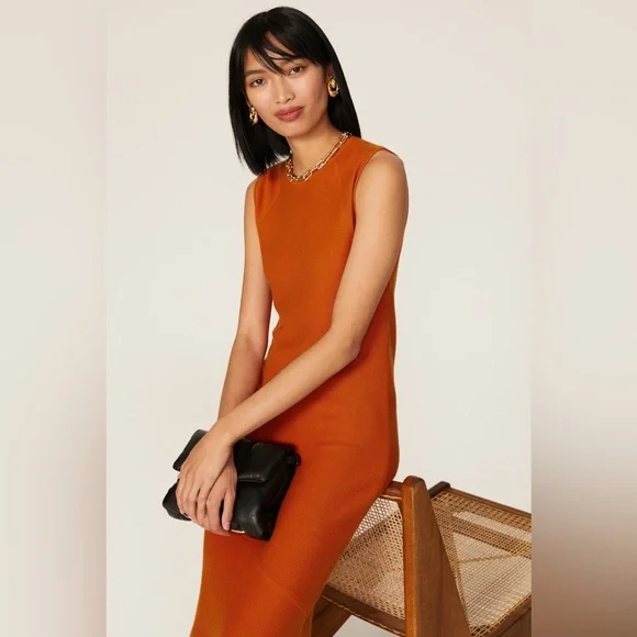 Victor Alfaro Asymmetrical Orange Dress - Picture 4 of 6